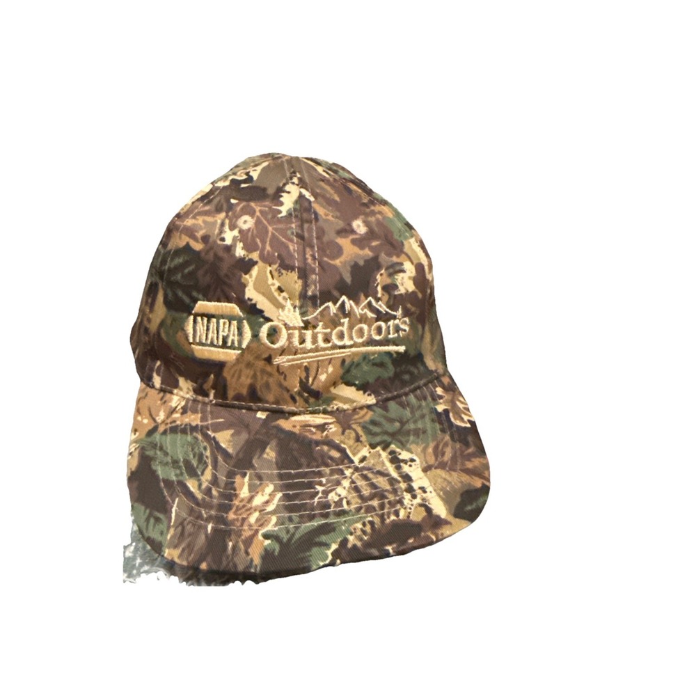 Napa‎ Auto Parts Outdoors Hat Fishing Hunting Advertising Camo Camouflage Cap
